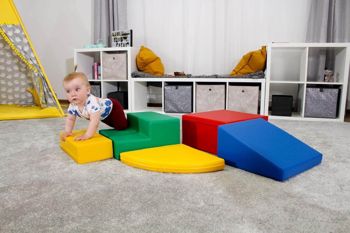 IGLU SET 6 Corner Climber - Mehrfarbig - Bunte Schaumstoff-Klettermodule/Bausteine für Kinder – Ansicht 5