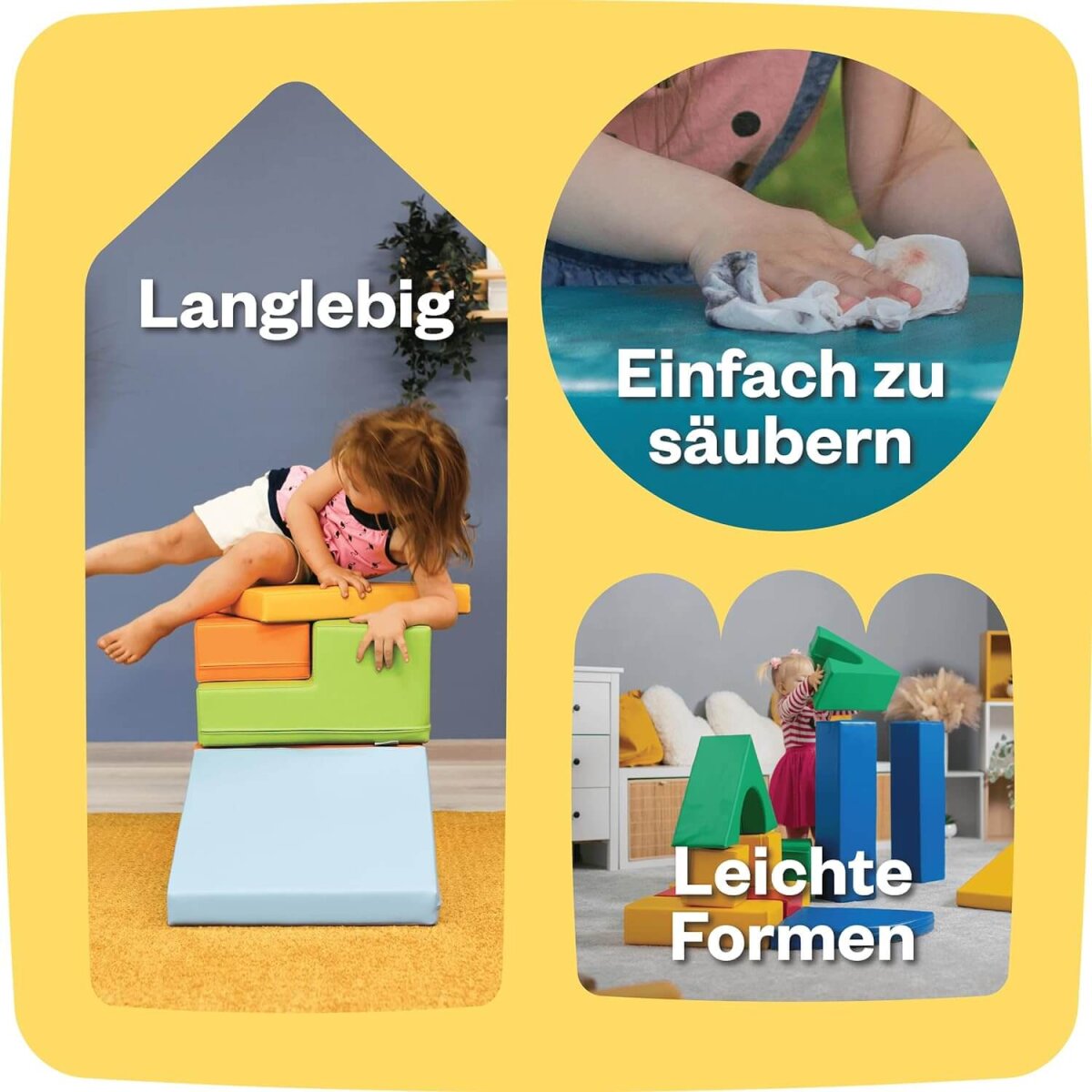 IGLU SET 6 Corner Climber - Mehrfarbig - Bunte Schaumstoff-Klettermodule/Bausteine für Kinder – Ansicht 6