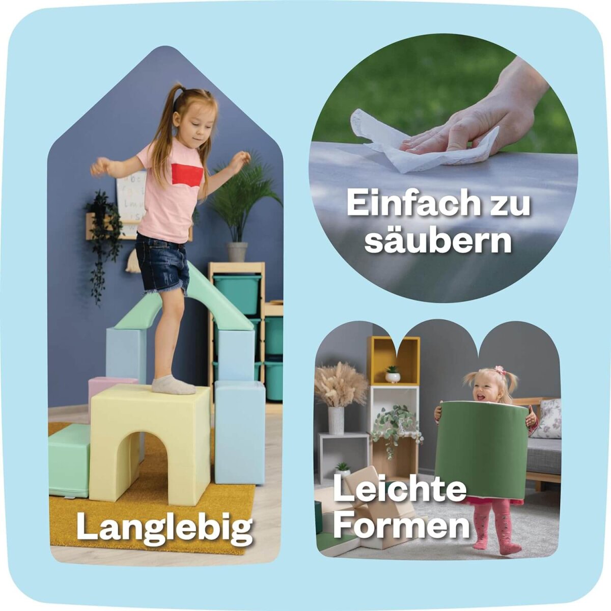 IGLU XL 8 Spielbauklötze Softbausteine Mehrfarbig – Ansicht 4