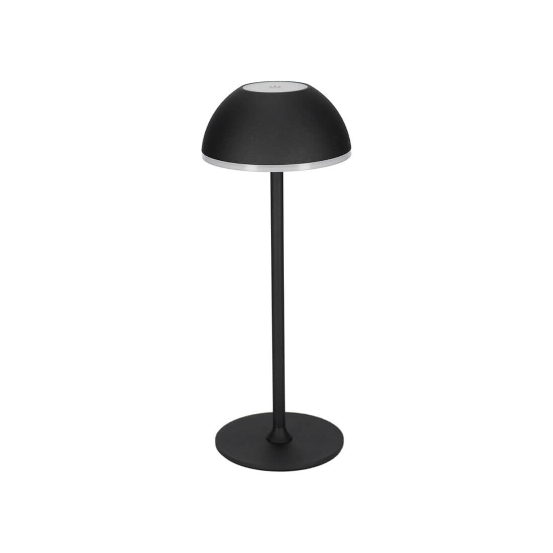 JENS Living LED Tischleuchte Schwarz Metall – Akku-Tischlampe dimmbar, USB-C aufladbar, 3 Lichtmodi (Warm/Weiß), kabellose