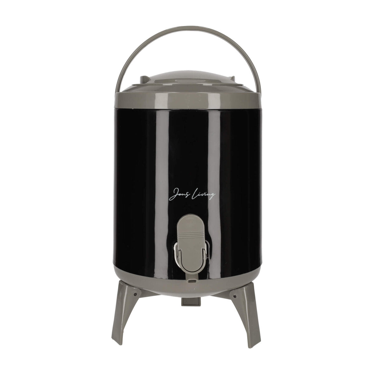 JENS Living Saftspender Set mit 4 Bechern & Ständer - Schwarz - 4L Getränkespender für Party, Garten & Buffet | – Ansicht 6