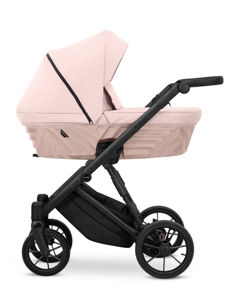 Kunert IVENTO 2in1 Kinderwagen in Rosa mit schwarzem Rahmen – Ansicht 3