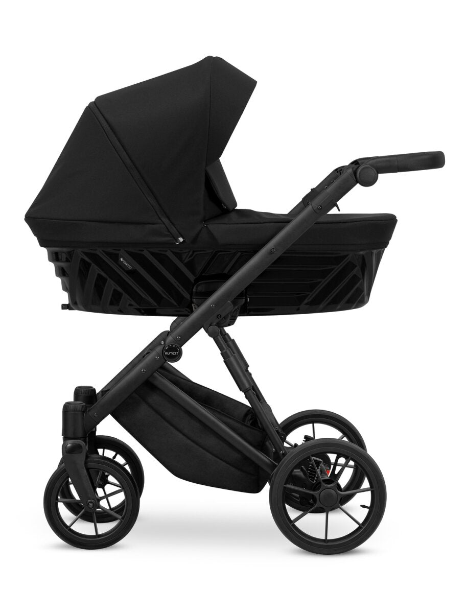 Kunert IVENTO 2in1 Kinderwagen in Schwarz mit schwarzem Rahmen – Ansicht 3
