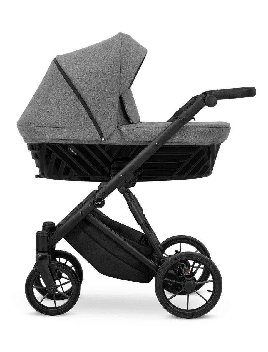 Kunert Ivento 3in1 Kinderwagen in Anthrazit mit schwarzem Rahmen – Ansicht 4