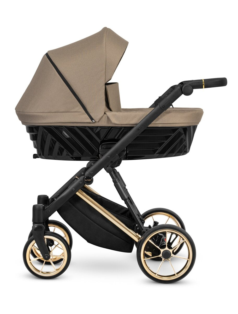 Kunert Ivento Premium 2in1 Kinderwagen in Braun mit Goldrahmen – Ansicht 2
