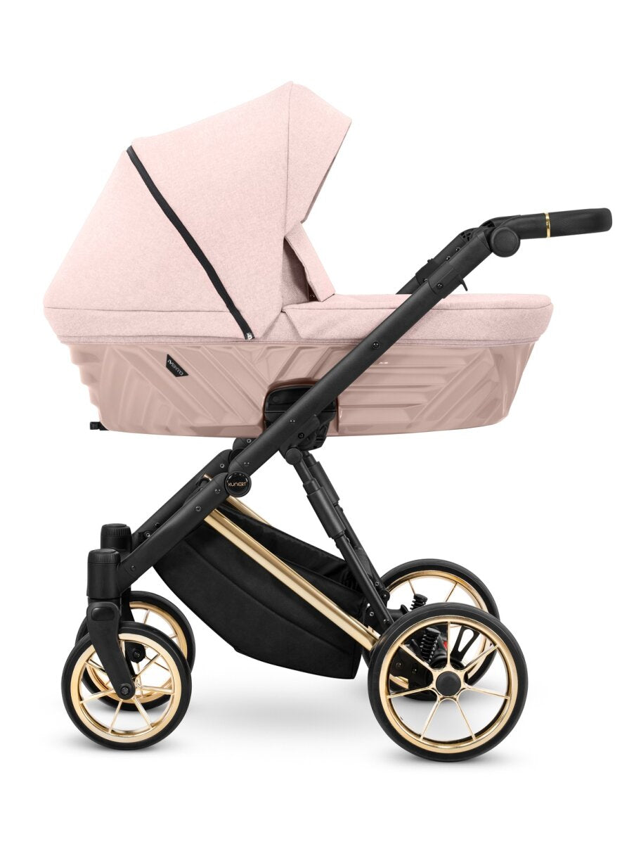 Kunert Ivento Premium 2in1 Kinderwagen in Pink mit Goldrahmen – Ansicht 2