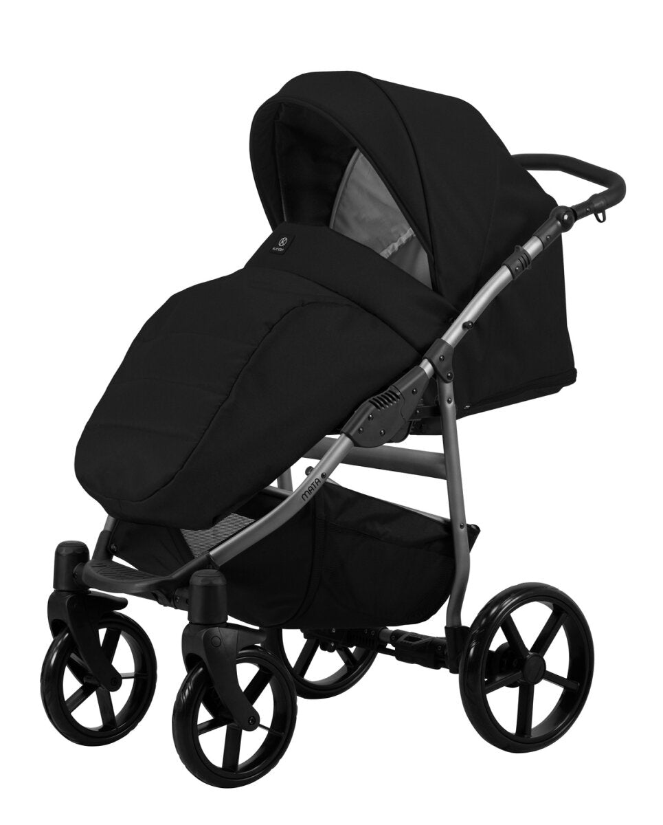 Kunert MATA 2in1 Kinderwagen in Schwarz mit Graphit Rahmen – Sicherer und komfortabler Babywagen – Ansicht 3
