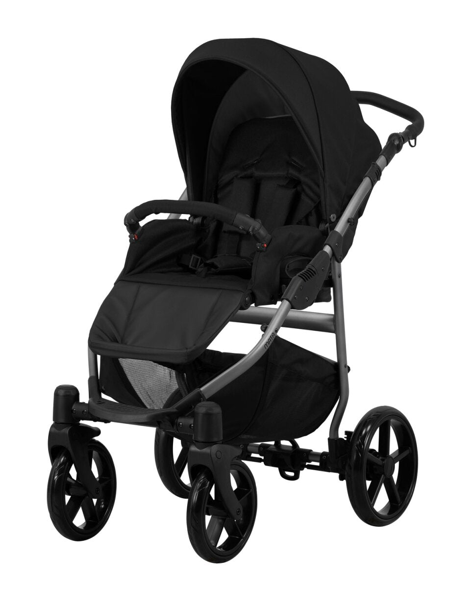 Kunert MATA 2in1 Kinderwagen in Schwarz mit Graphit Rahmen – Sicherer und komfortabler Babywagen – Ansicht 4