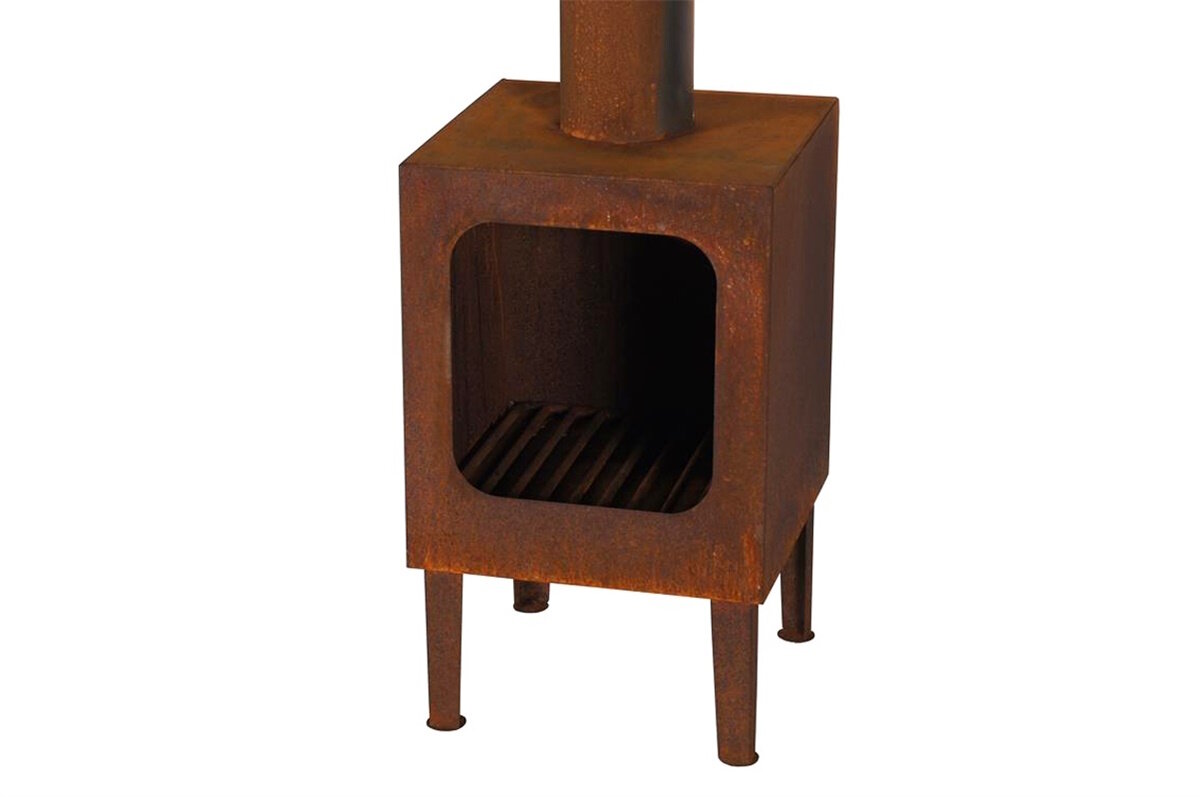 Markone Gartenkamin 200-3 (Rost): 35 x 35 x 115 cm – Ansicht 2