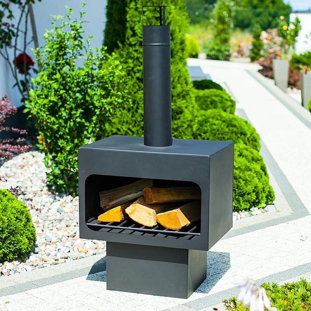 Markone Gartenkamin 201-2 (Lackiert): 56 x 40 x 115 cm – Ansicht 4