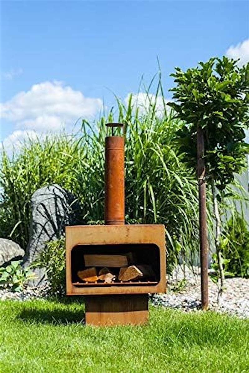 Markone Gartenkamin 201-3 (Rost): 56 x 40 x 115 cm – Ansicht 2