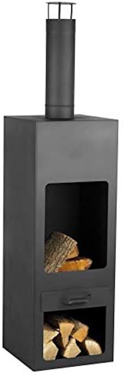 Markone Gartenkamin 204-3 (Rost): 40 x 40 x 185 cm