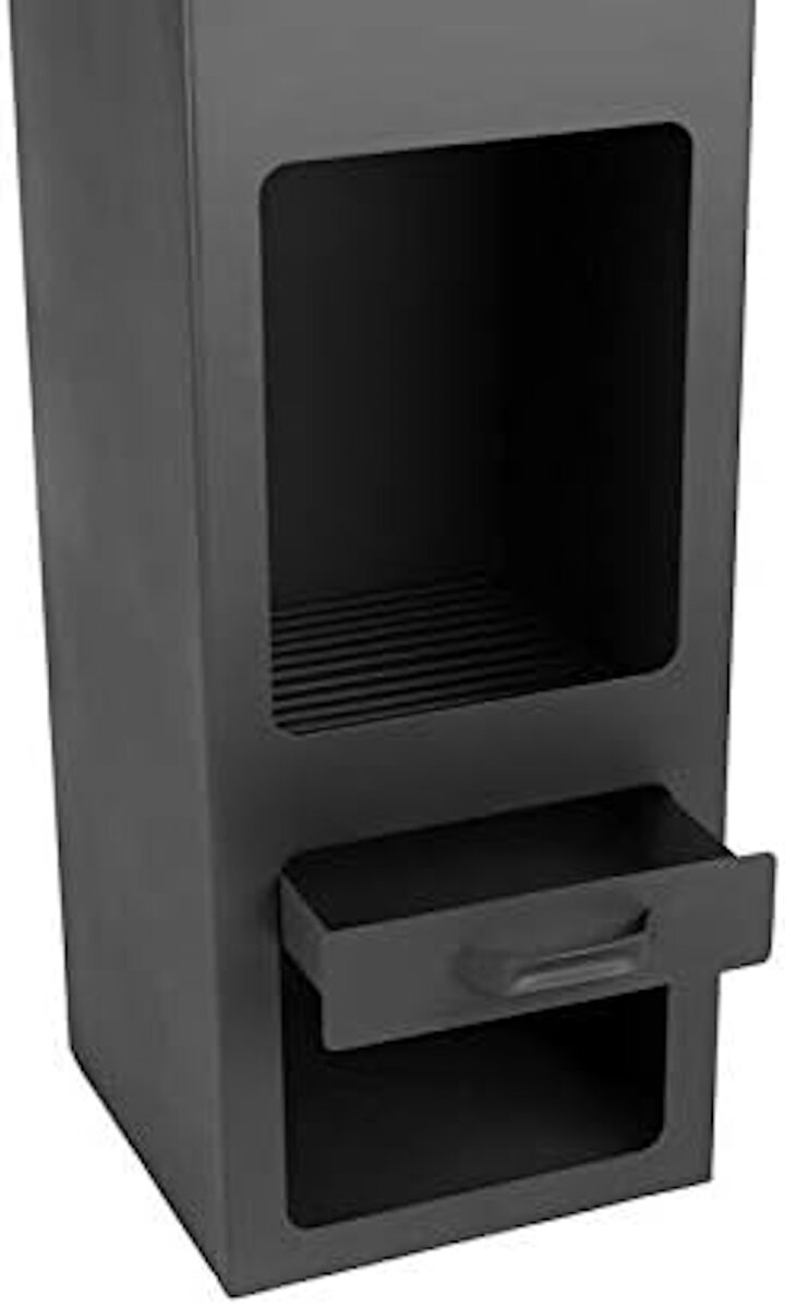 Markone Gartenkamin 204-3 (Rost): 40 x 40 x 185 cm – Ansicht 4