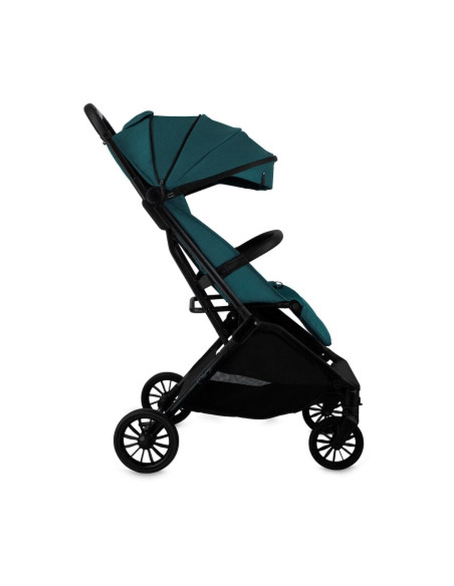 MoMi ANDREA Kinderwagen in Grün mit automatischem Klappmechanismus – Ansicht 3