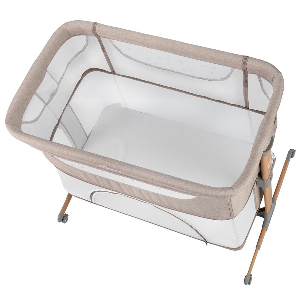 MoMi SMART BED 2.0 Kinderbett Grau mit 2 Schlafpositionen und Laufgitterfunktion für Kleinkinder – Ansicht 6
