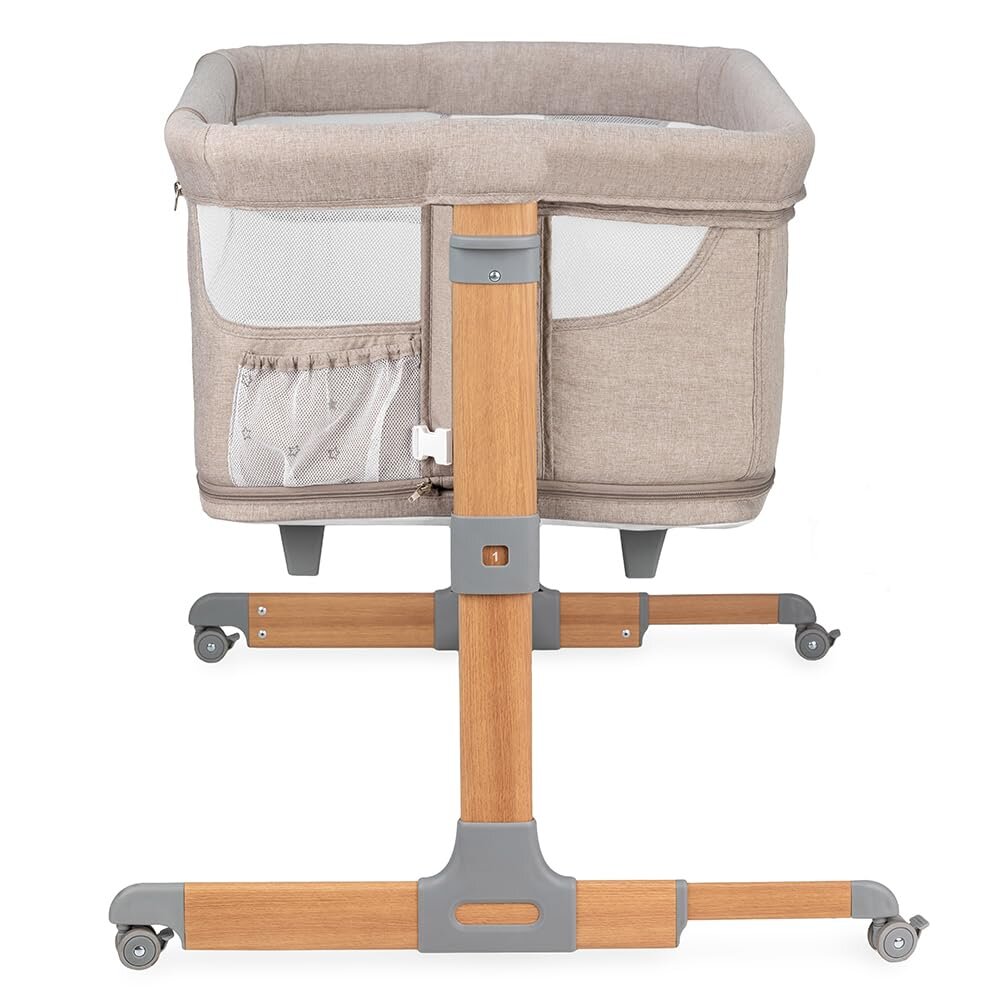 MoMi SMART BED 2.0 Kinderbett Grau mit 2 Schlafpositionen und Laufgitterfunktion für Kleinkinder – Ansicht 7