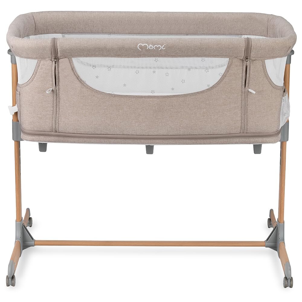 MoMi SMART BED 2.0 Kinderbett Grau mit 2 Schlafpositionen und Laufgitterfunktion für Kleinkinder – Ansicht 8