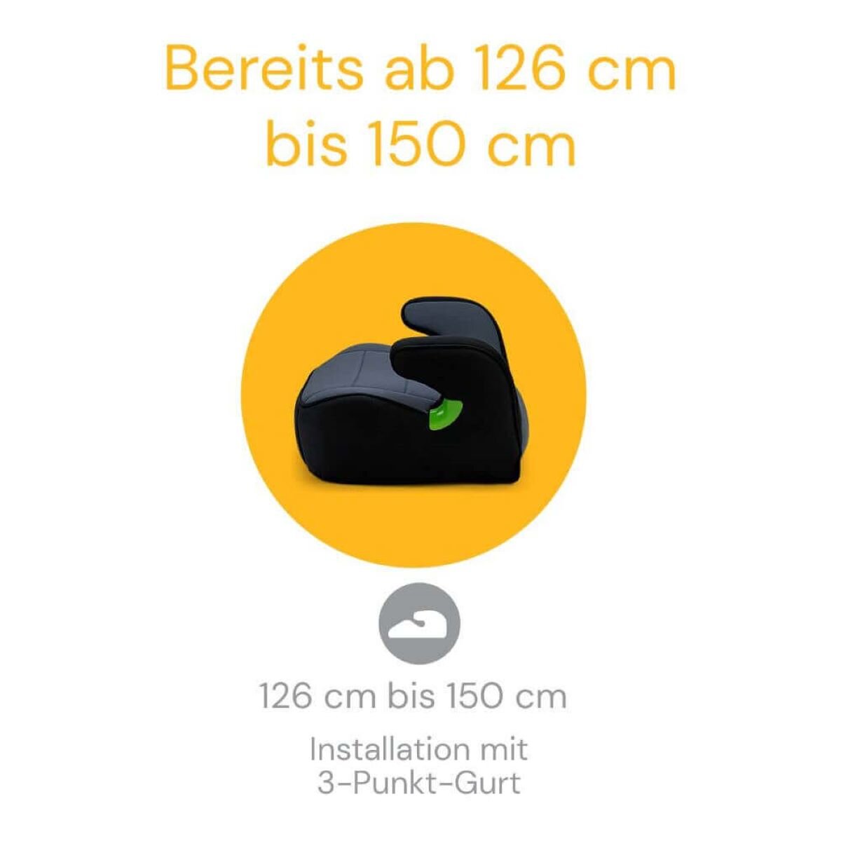Osann Junior Gurtfix i-Size Sitzerhöhung 126–150 cm – Nero