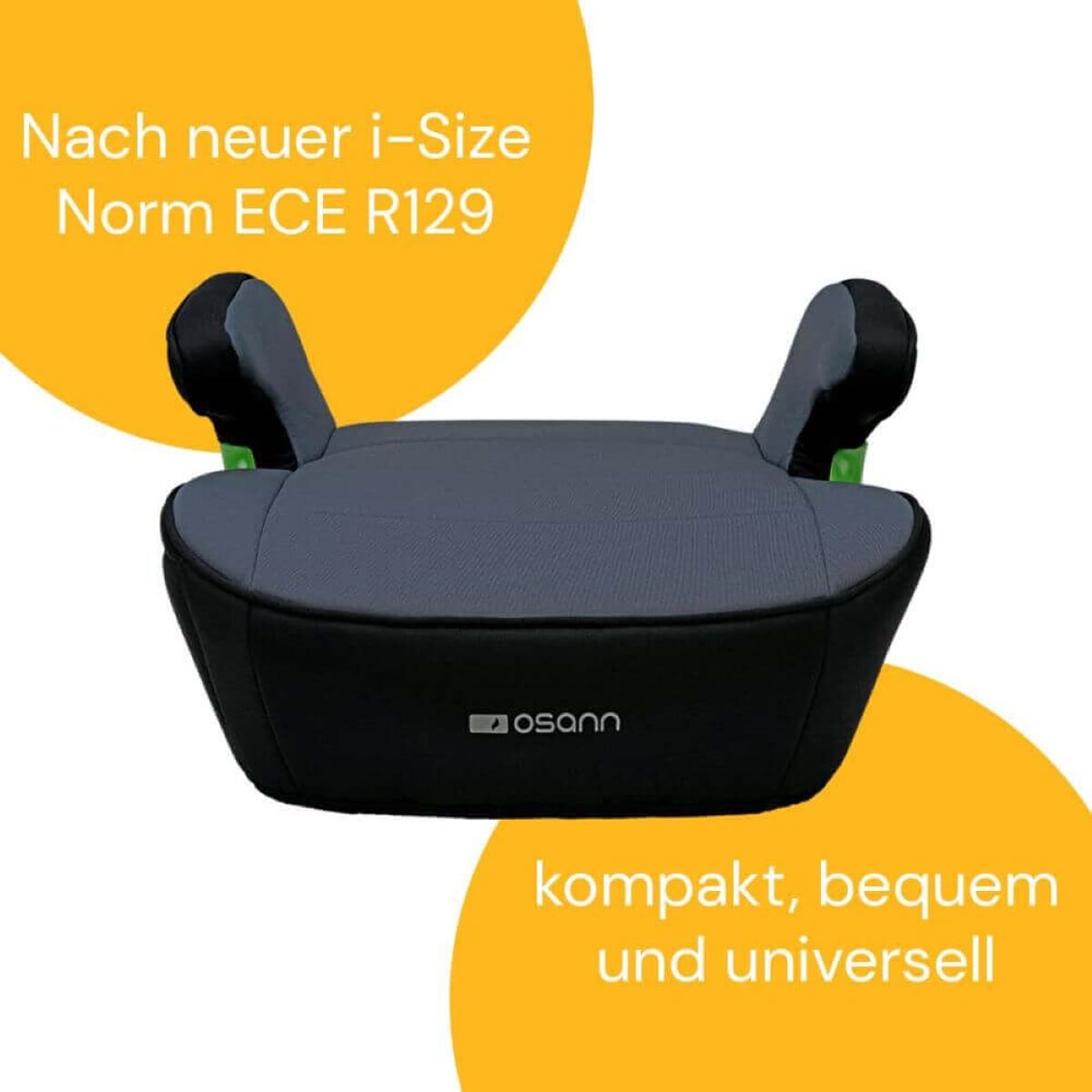 Osann Junior Gurtfix i-Size Sitzerhöhung 126–150 cm – Nero – Ansicht 2
