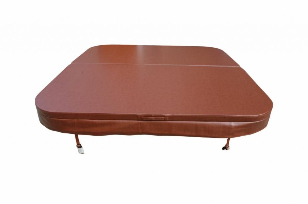 PureHaven Thermoabdeckung 215x215 cm verschließbar mit Schnallen windsicher perfektes Ablaufsystem für Regen und Schnee