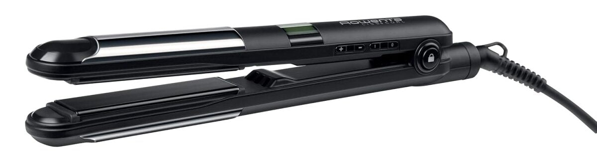 Rowenta SF4210 Liss & Curl 2-in-1 Haarglätter – Glättet & Lockt, Ionen-System, Keramikplatten, Temperaturkontrolle,