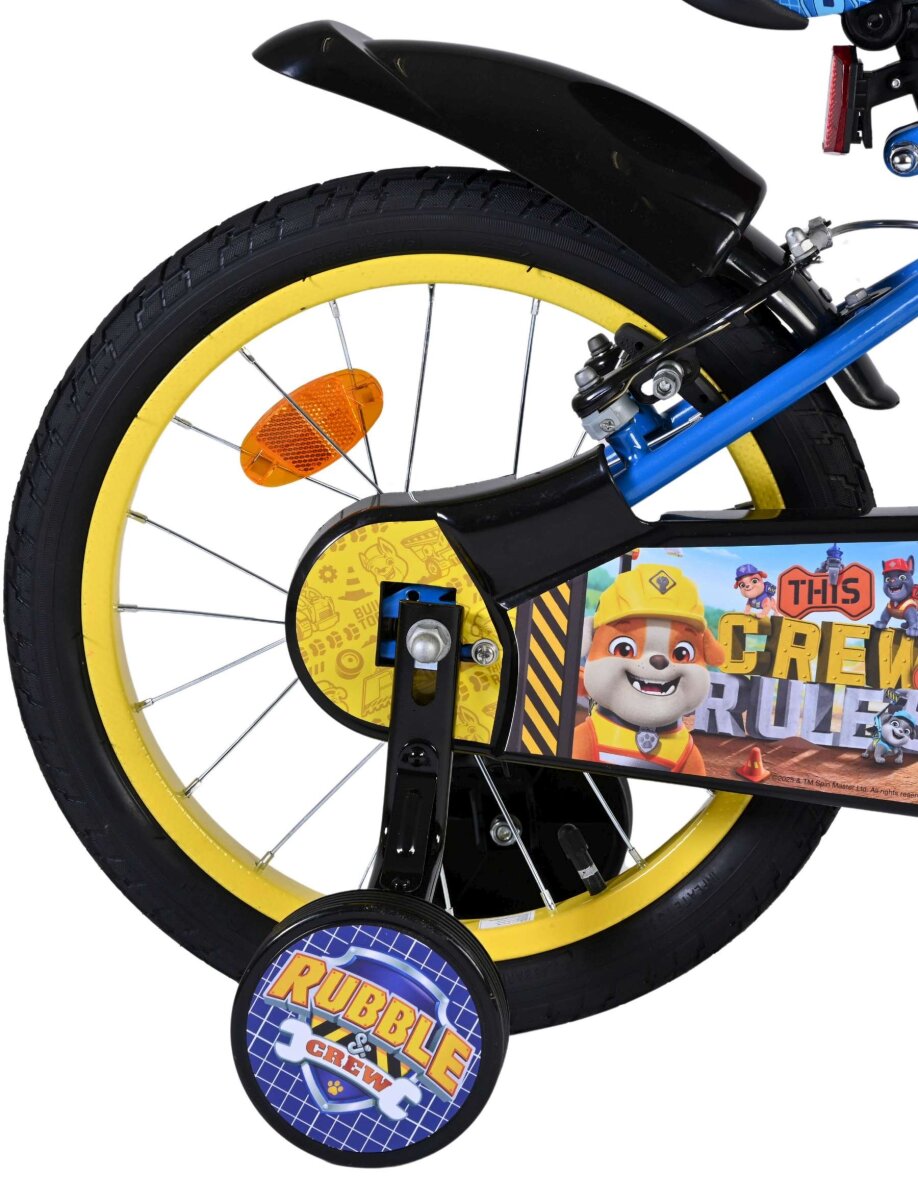 Rubble & Crew Kinderfahrrad - Jungen - 16 Zoll - Blau - Zwei Handbremsen – Ansicht 2