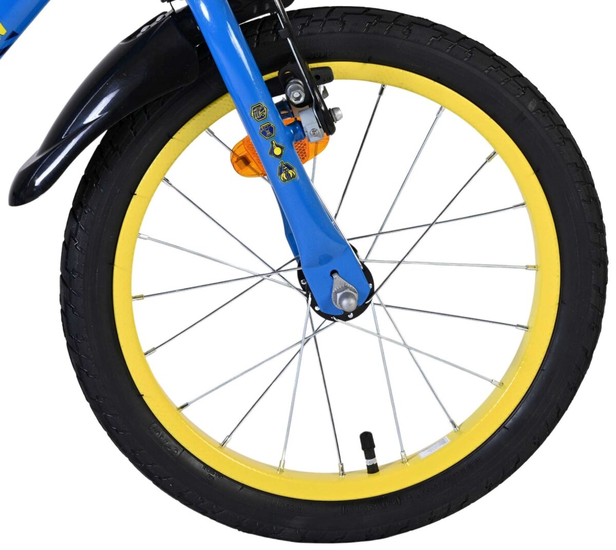 Rubble & Crew Kinderfahrrad - Jungen - 16 Zoll - Blau - Zwei Handbremsen – Ansicht 3