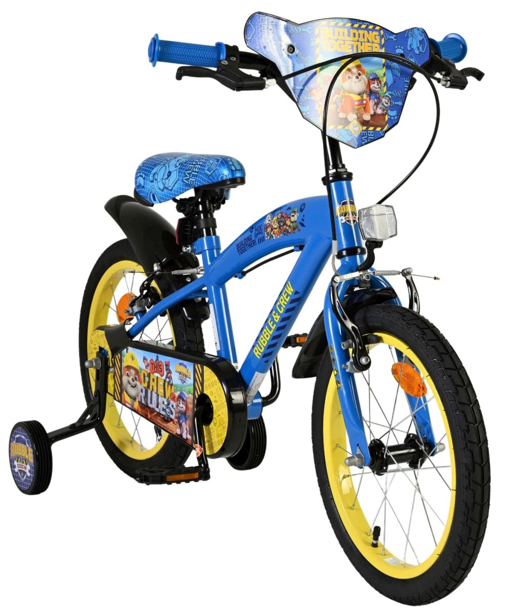 Rubble & Crew Kinderfahrrad - Jungen - 16 Zoll - Blau - Zwei Handbremsen – Ansicht 5