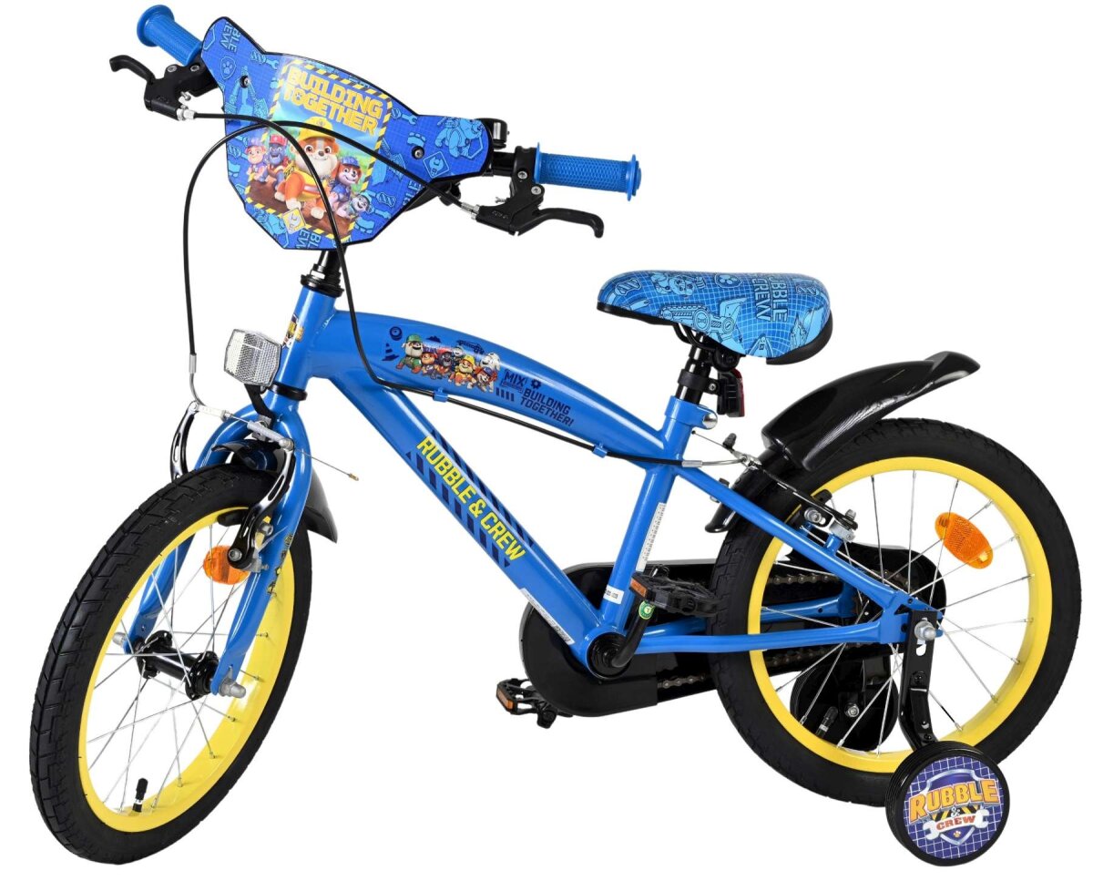 Rubble & Crew Kinderfahrrad - Jungen - 16 Zoll - Blau - Zwei Handbremsen – Ansicht 8