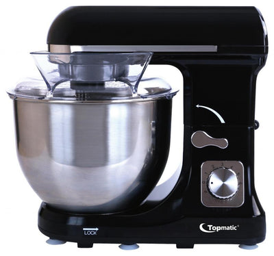 Topmatic PKM-1400.2 Schwarz Solo Multifunktionsmixer 1400W 1400 Watt 5 L Küchenmaschine Teigmaschine