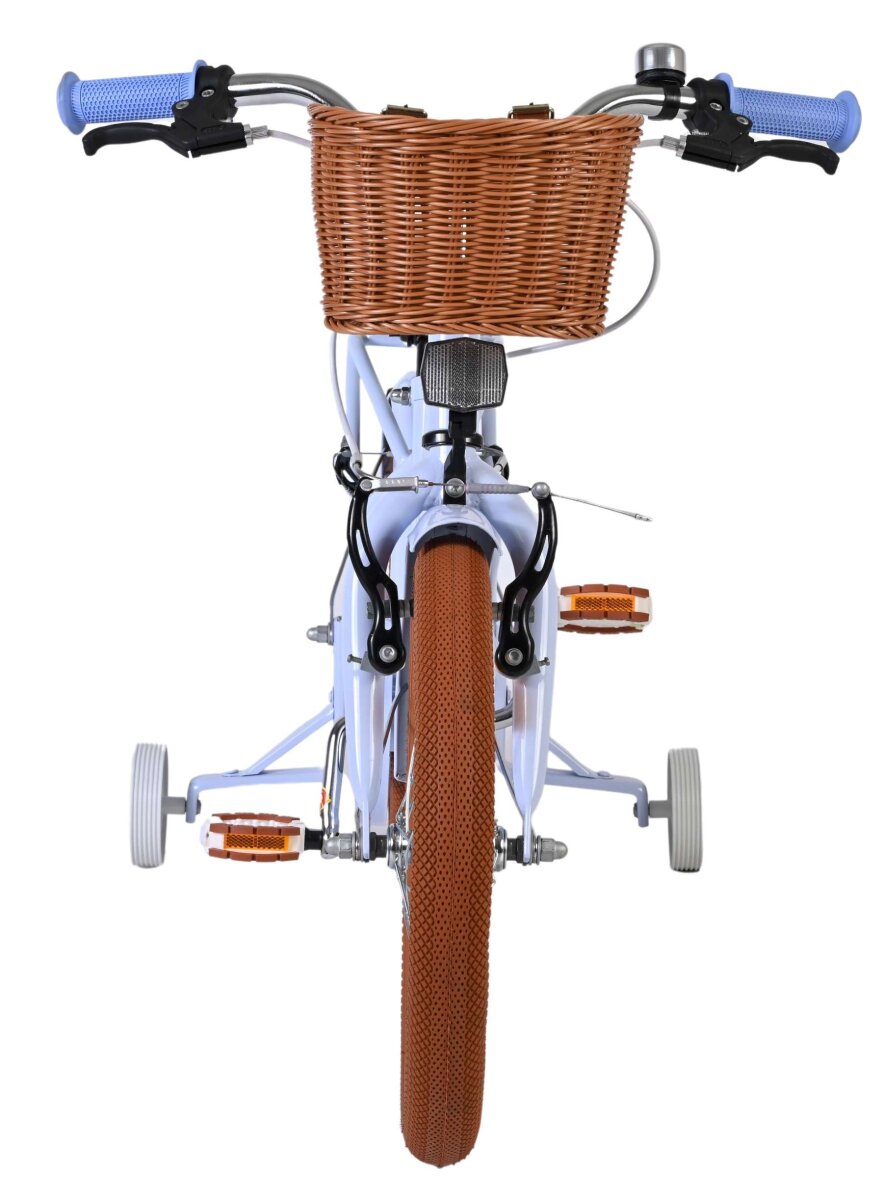 Volare Ashley 16 Zoll Kinderfahrrad Mädchen Pastellblau – Zwei Handbremsen, Geschlossener Kettenschutz – Ansicht 6