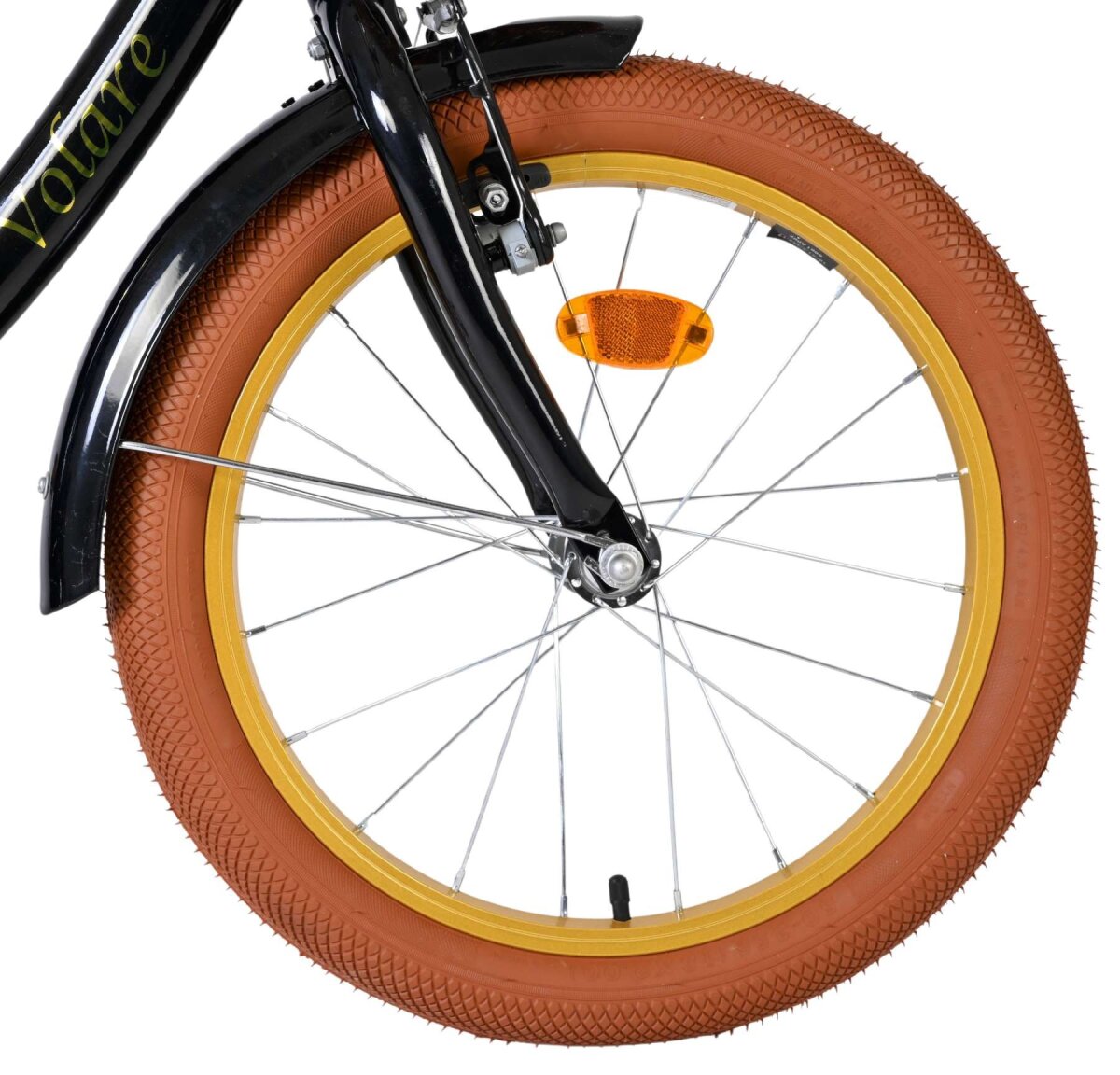 Volare Ashley Kinderfahrrad für Mädchen 18 Zoll Schwarz mit Handbremse und Rücktrittbremse – Ansicht 3