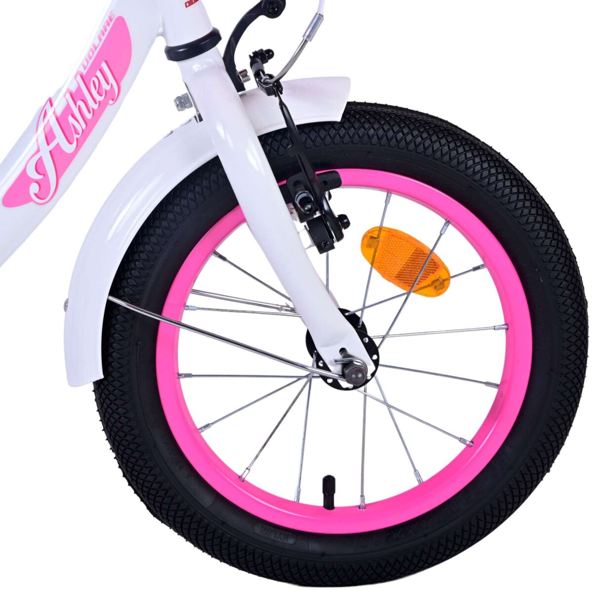 Volare Ashley Kinderfahrrad - Mädchen - 14 Zoll - Weiß – Ansicht 4