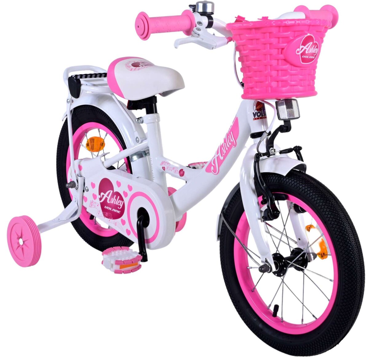 Volare Ashley Kinderfahrrad - Mädchen - 14 Zoll - Weiß – Ansicht 6