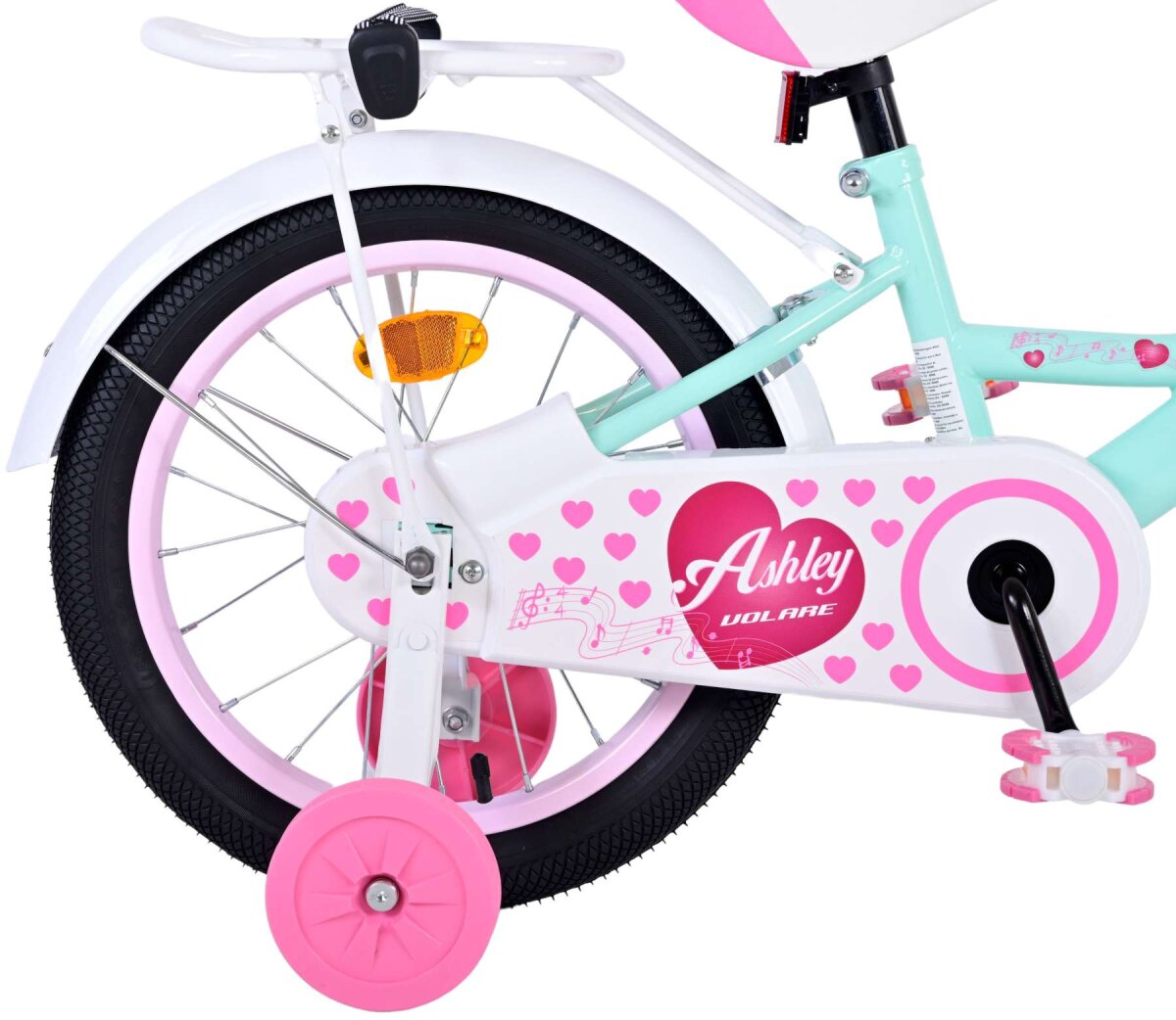 Volare Ashley Kinderfahrrad - Mädchen - 16 Zoll - Grün – Ansicht 3