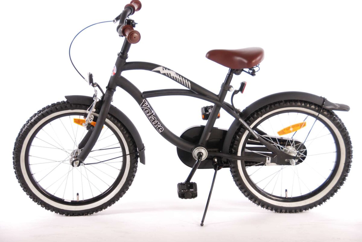 Volare Black Cruiser Kinderfahrrad - Jungen - 18 Zoll - Schwarz - 95% zusammengebaut – Ansicht 2