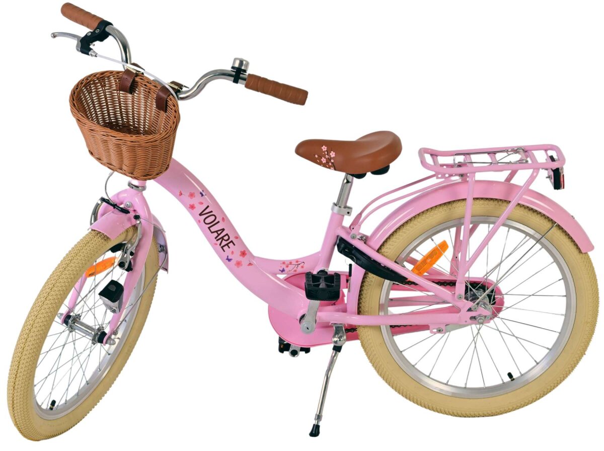 Volare Blossom Kinderfahrrad für Mädchen - 20 Zoll in Pink für Abenteuer – Ansicht 8