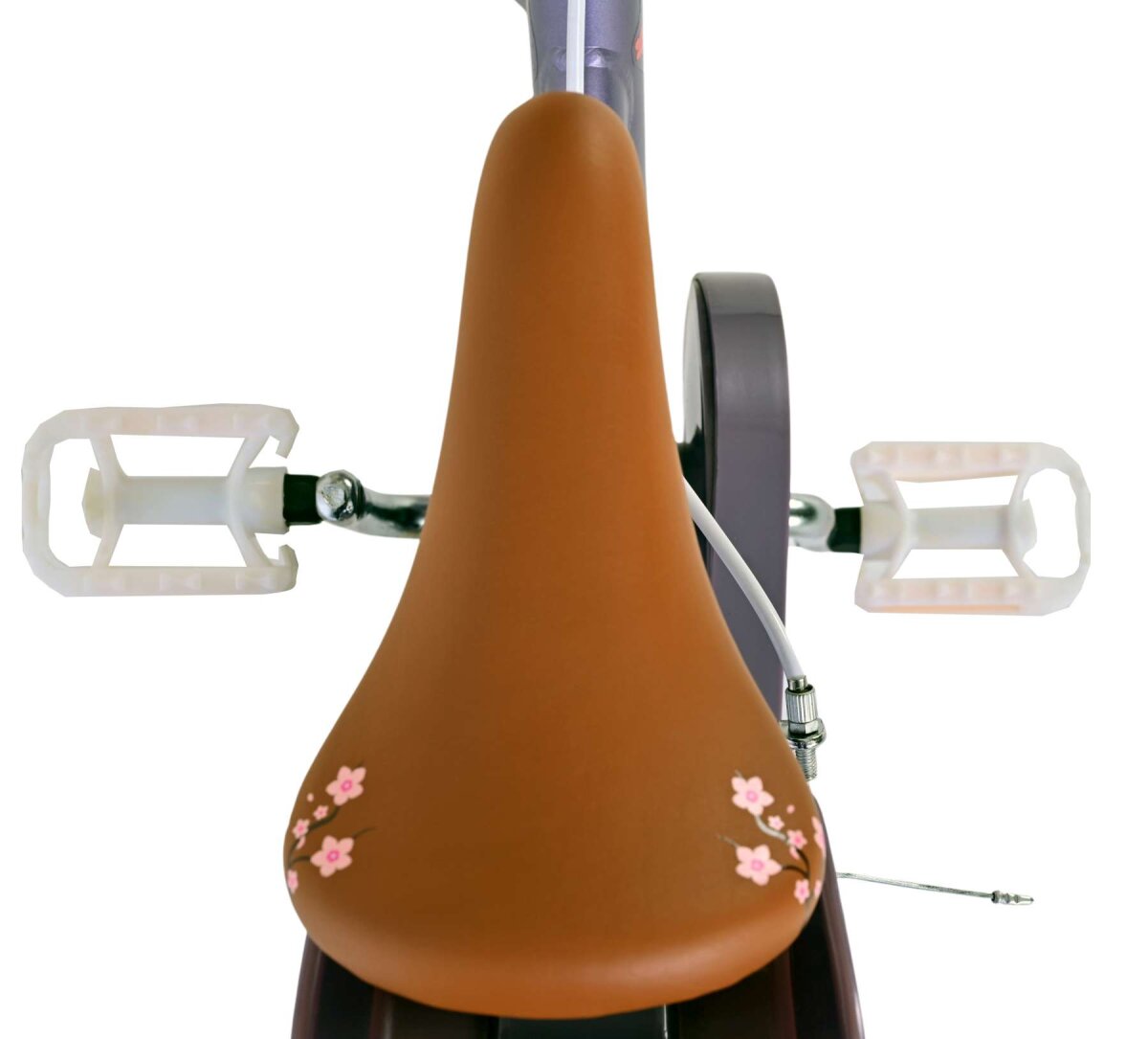 Volare Blossom Kinderfahrrad - Mädchen - 12 Zoll - Lila - Zwei Handbremsen – Ansicht 4