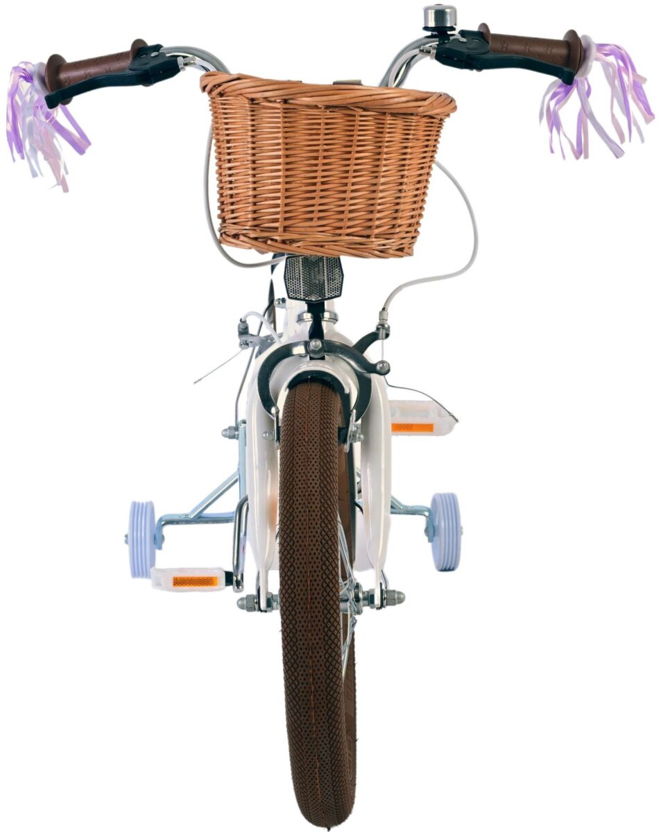 Volare Blossom Kinderfahrrad - Mädchen - 16 Zoll - Weiß - Zweihandbremsen – Ansicht 7