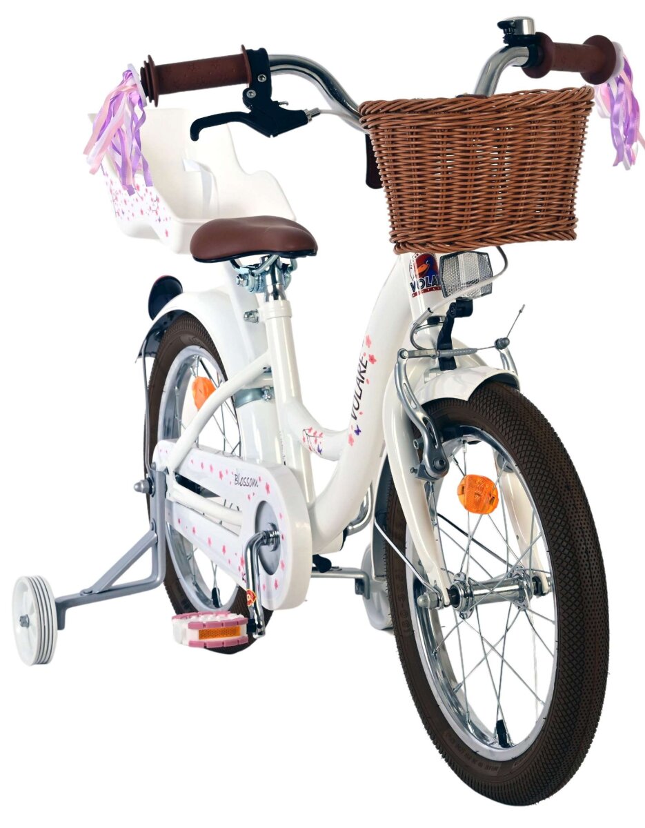 Volare Blossom Kinderfahrrad - Mädchen - 16 Zoll - Weiß – Ansicht 5