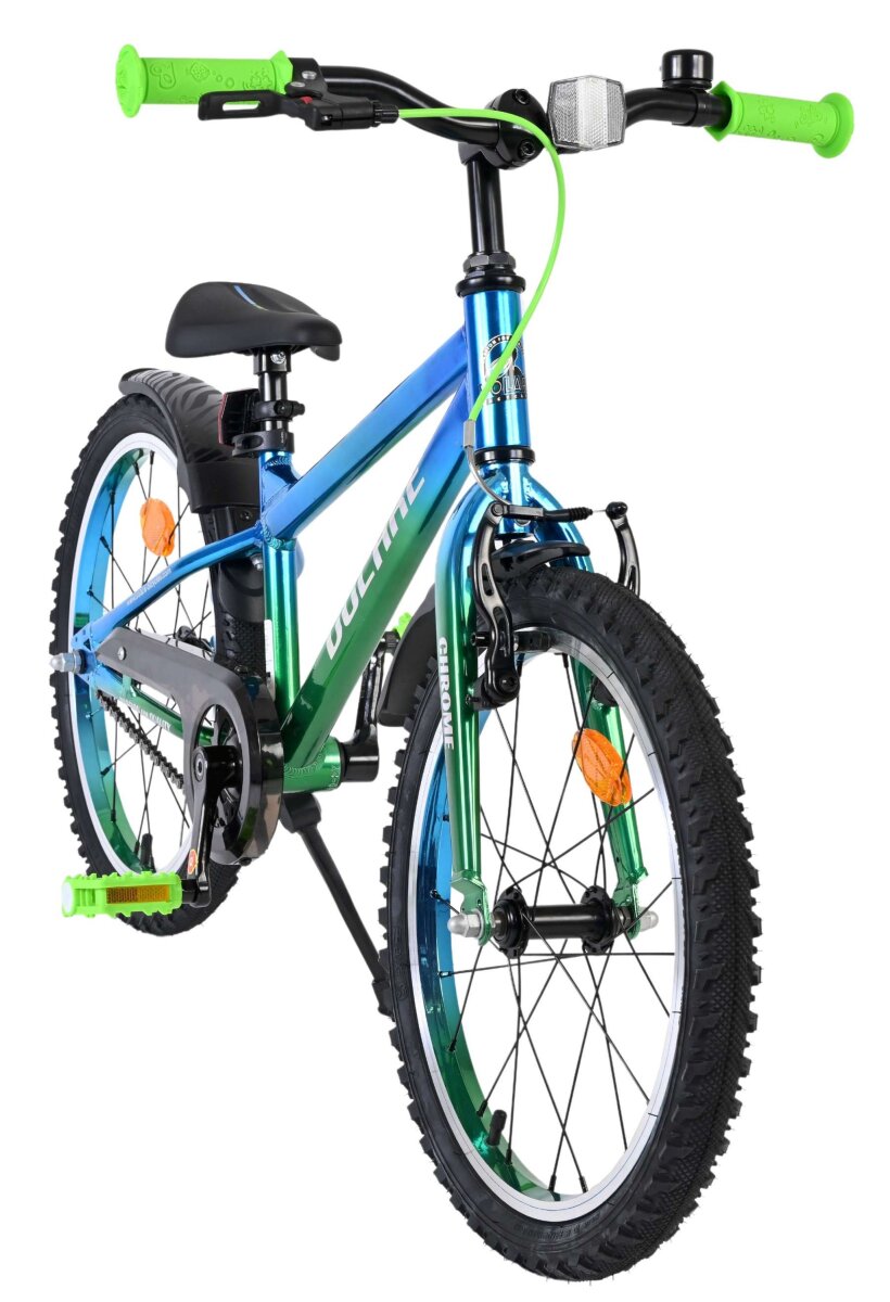 Volare Chrome Kinderfahrrad für Jungen 18 Zoll Blaugrün mit Bremsen – Ansicht 4