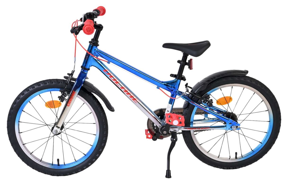 Volare Chrome Kinderfahrrad für Jungen 20 Zoll Blau-Silber mit 6 Gängen und zwei Handbremsen – Ansicht 7