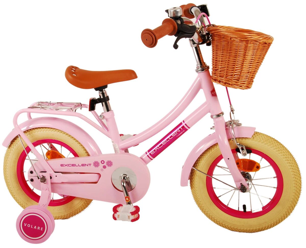 Volare Excellent Kinderfahrrad - Mädchen - 12 Zoll - Rosa – Ansicht 2