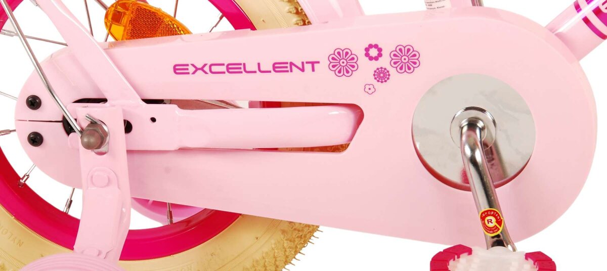 Volare Excellent Kinderfahrrad - Mädchen - 12 Zoll - Rosa – Ansicht 6