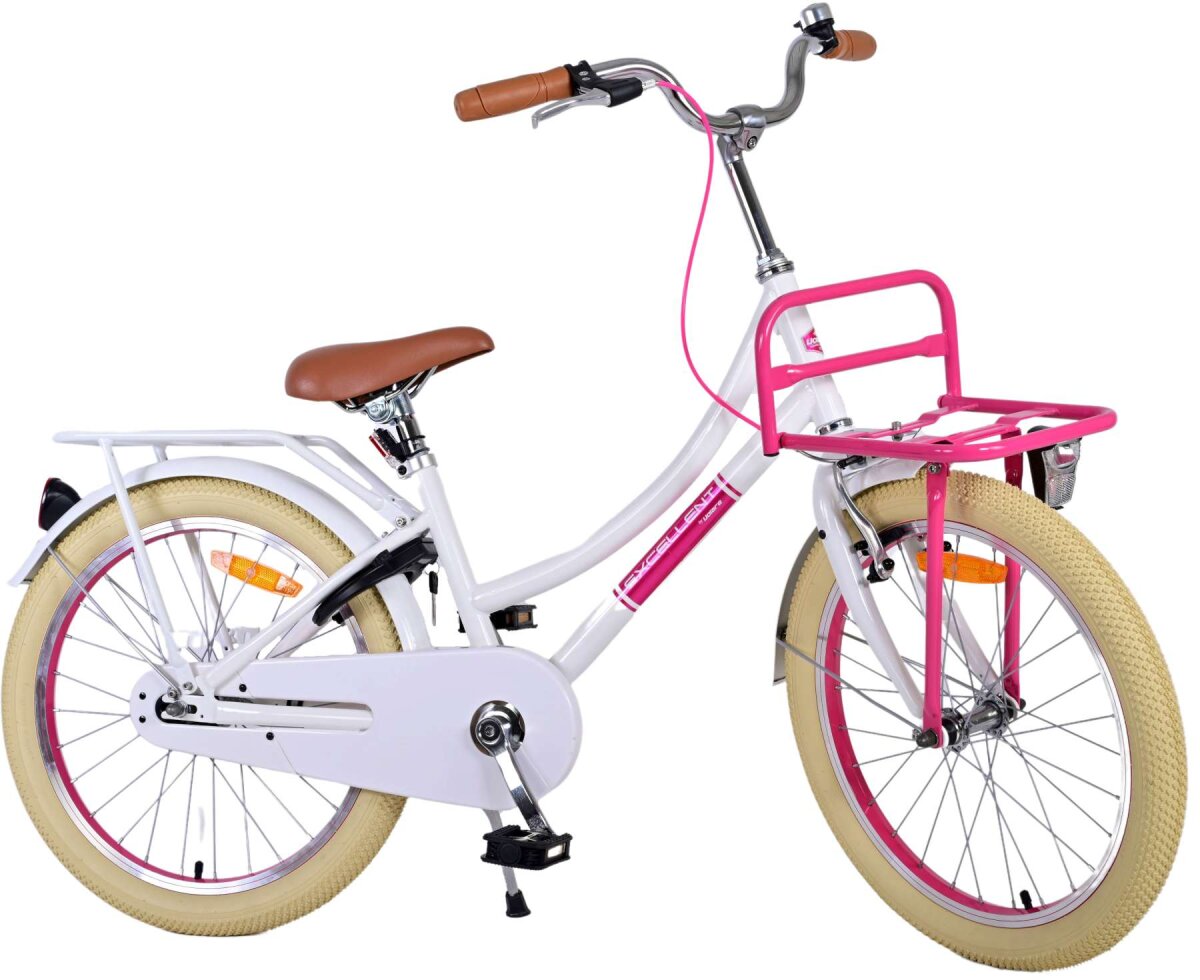 Volare Excellent Kinderfahrrad - Mädchen - 20 Zoll - Weiß – Ansicht 2