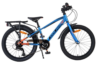 Volare Explorer Kinderfahrrad 20 Zoll Blau/Orange mit 7-Gang-Schaltung und Handbremsen