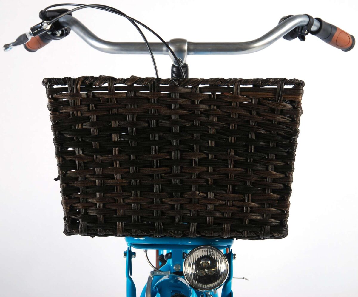 Volare Großer geflochtener Fahrradkorb für Radtouren - Einfache Befestigung, stilvolles Design und maximale – Ansicht 7