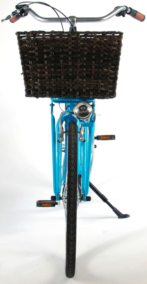 Volare Großer geflochtener Fahrradkorb für Radtouren - Einfache Befestigung, stilvolles Design und maximale – Ansicht 8