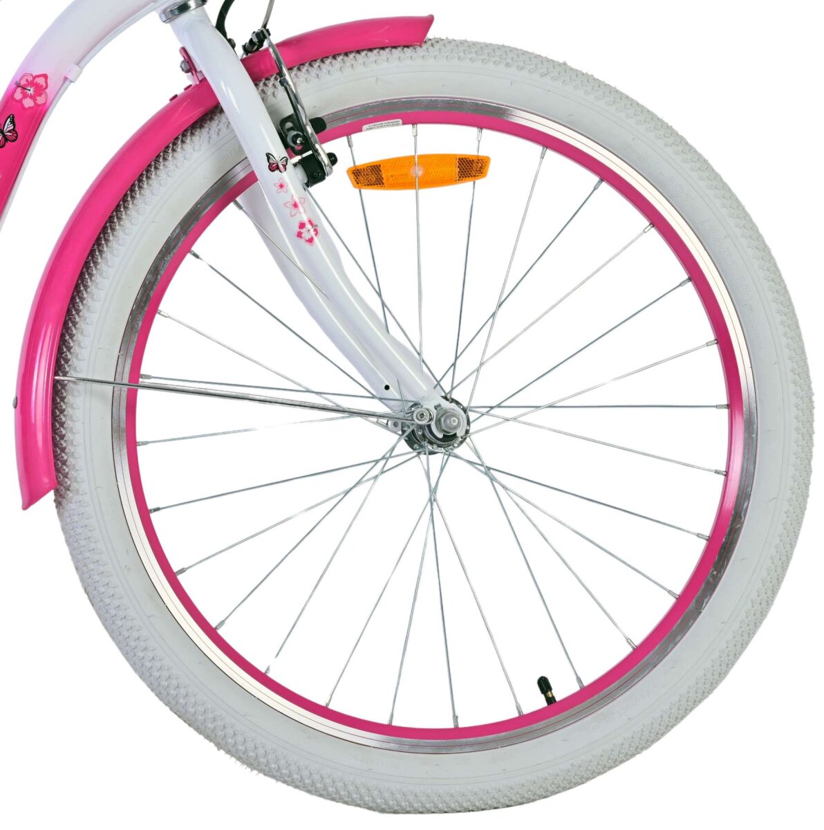 Volare Lovely Kinderfahrrad für Mädchen - 24 Zoll in Rosa mit 7 Gängen – Ansicht 3