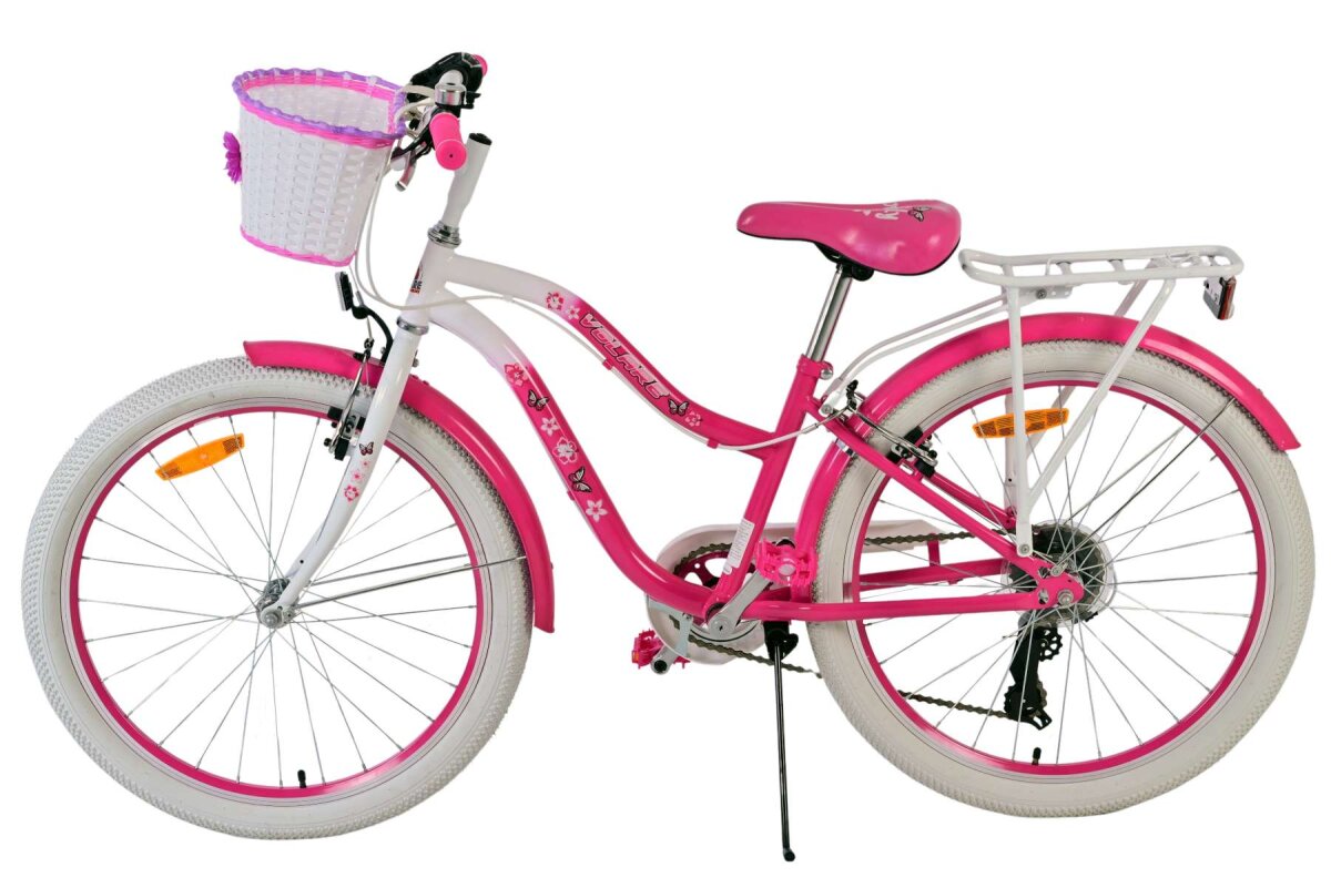 Volare Lovely Kinderfahrrad für Mädchen - 24 Zoll in Rosa mit 7 Gängen – Ansicht 8